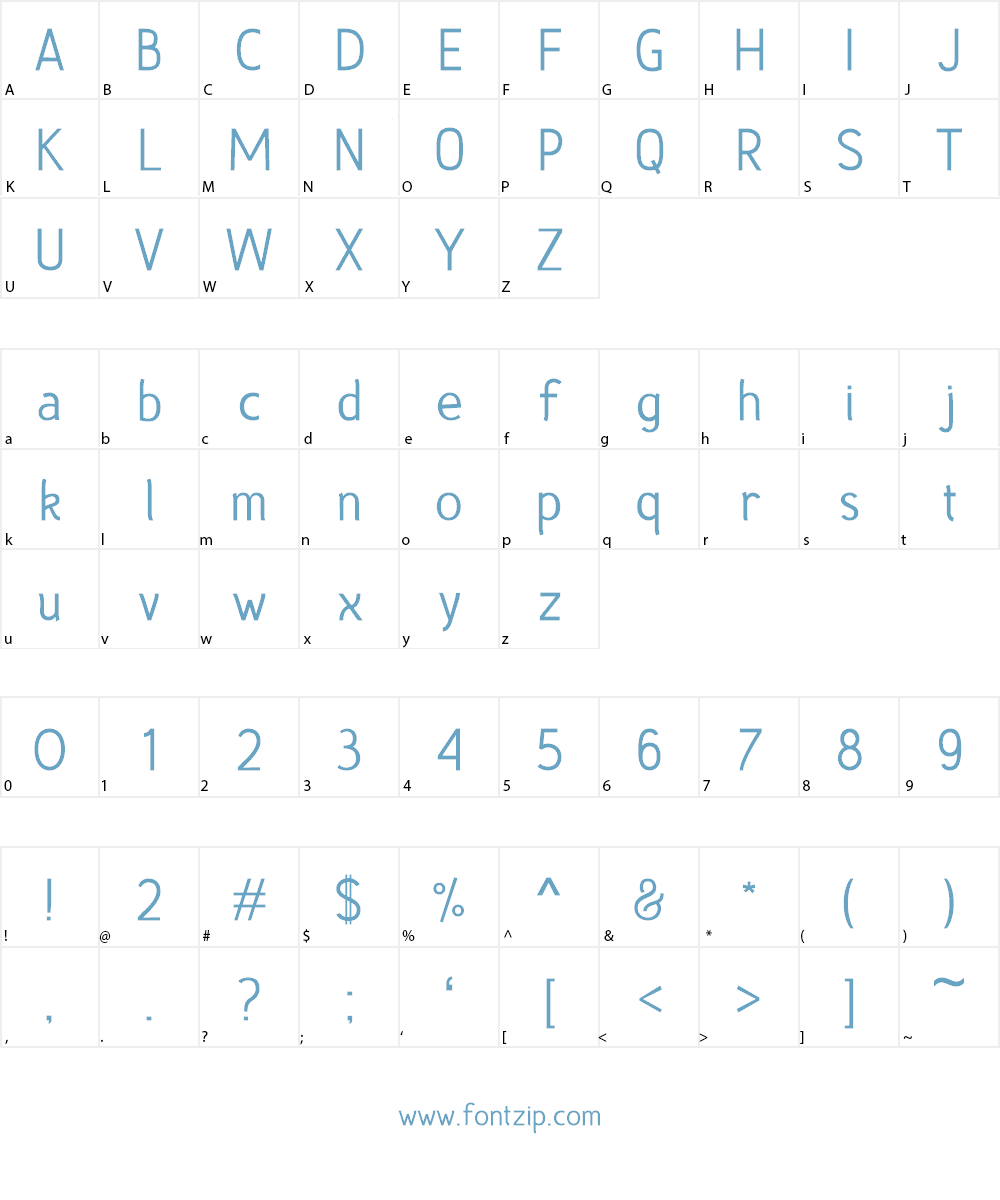 Fedora Font Character